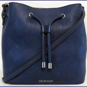 Calvin Klein Gabrianna Drawstring Crossbody Bucket Bag Purse